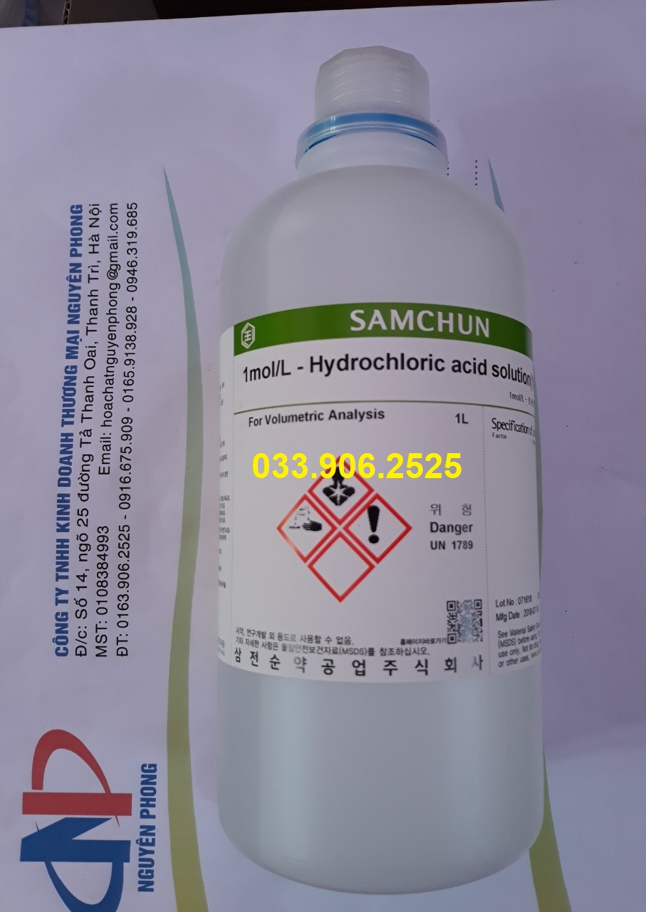 Hydrochloric acid 1N , HCl 1N , Samchun , Hàn Quốc