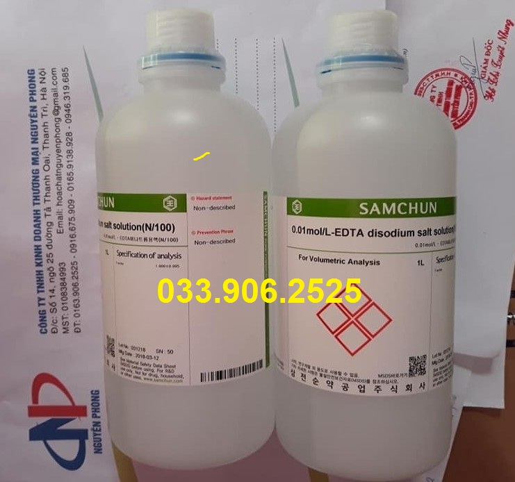 EDTA 0.01N , EDTA disodium salt solution , Samchun  , Hàn Quốc
