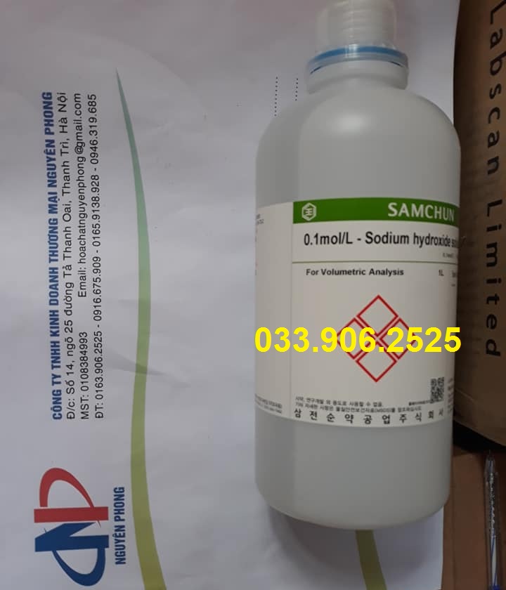 Sodium hydroxide solution 0.1N , NaOH 0.1N , Samchun , Hàn Quốc