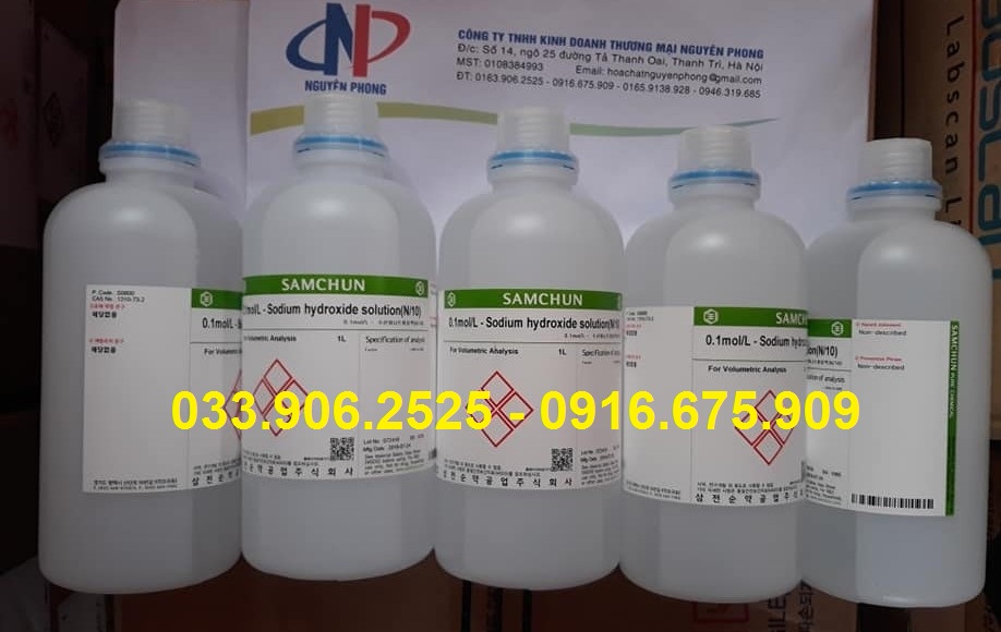 Sodium hydroxide solution 0.1N , NaOH 0.1N , Samchun , Hàn Quốc