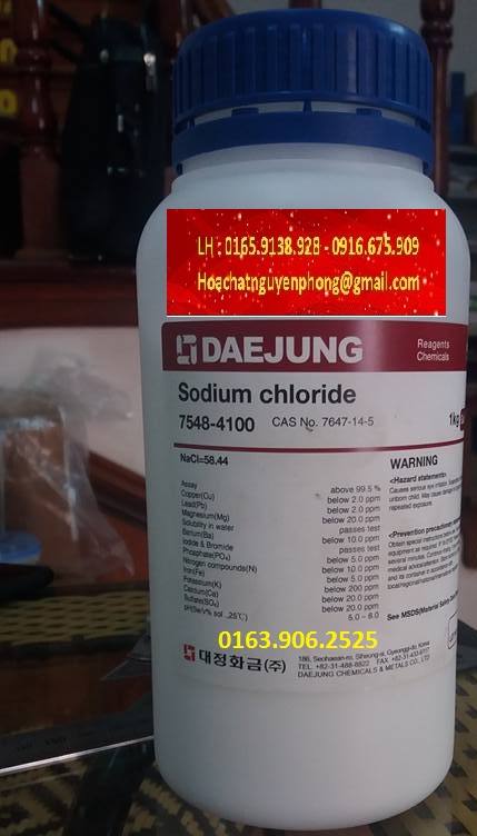 Sodium chloride, NaCl, Daejung, Hàn Quốc , 7647-14-5