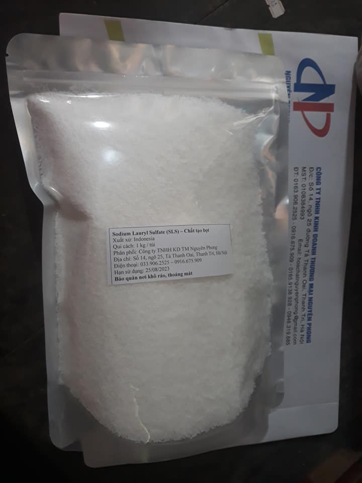 Sodium Lauryl Sulfate , chất tạo bọt