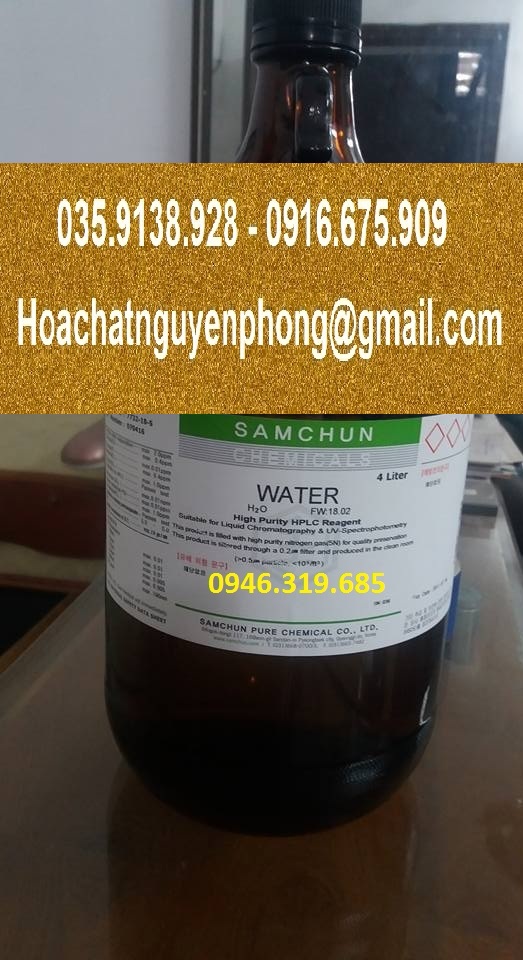 Nước cất HPLC, H2O, Water, Samchun , Hàn Quốc