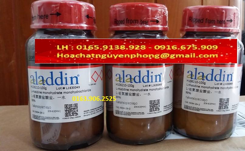 L-histidine monohydrat monohydrochloride , L-Histidine .H2O .HCl , ALADDIN