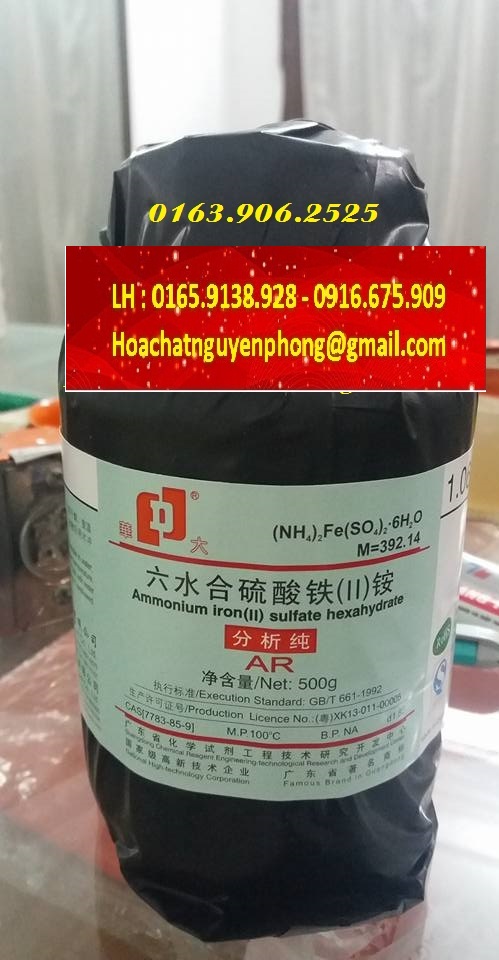 Ammonium Iron (II) Sulfate , Muối Morh , (NH4)2Fe(SO4)2 , JHD , Sơn Đầu , Trung Quốc