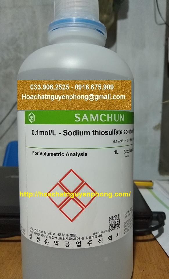 Sodium thiosulfate solution 0.1N , Na2S2O3 0.1N , Samchun , Hàn Quốc