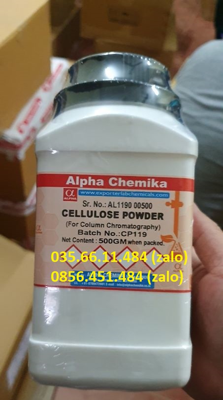 CELLULOSE POWDER , 500g ,Alpha Chemika , ẤN ĐỘ