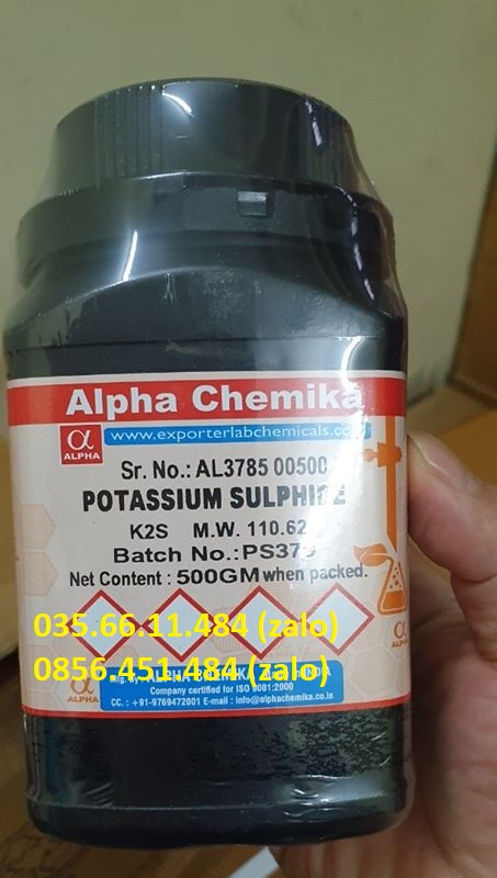 POTASSIUM SULPHIDE 500 gm, Alpha Chemika , ẤN ĐỘ