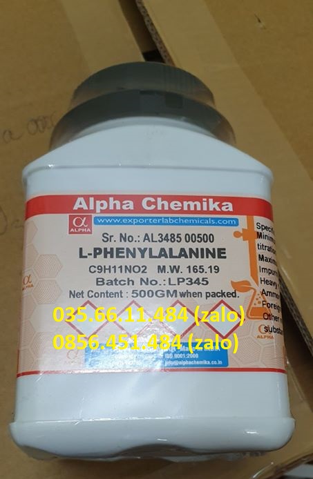 L-PHENYLALANINE , 500 g ,  Alpha Chemika , ẤN ĐỘ