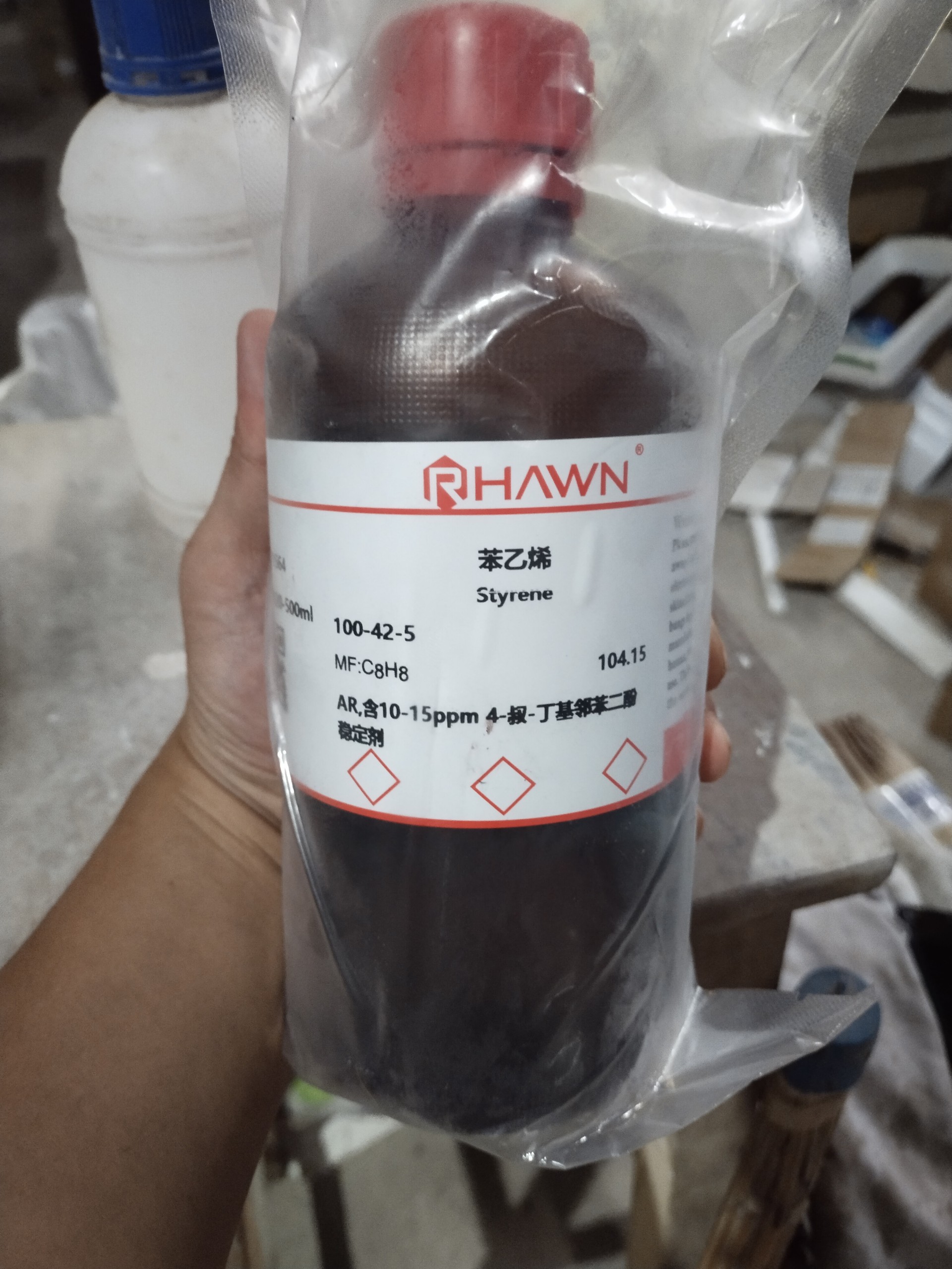Styrene , C8H8 , 100-42-5 , 500ml