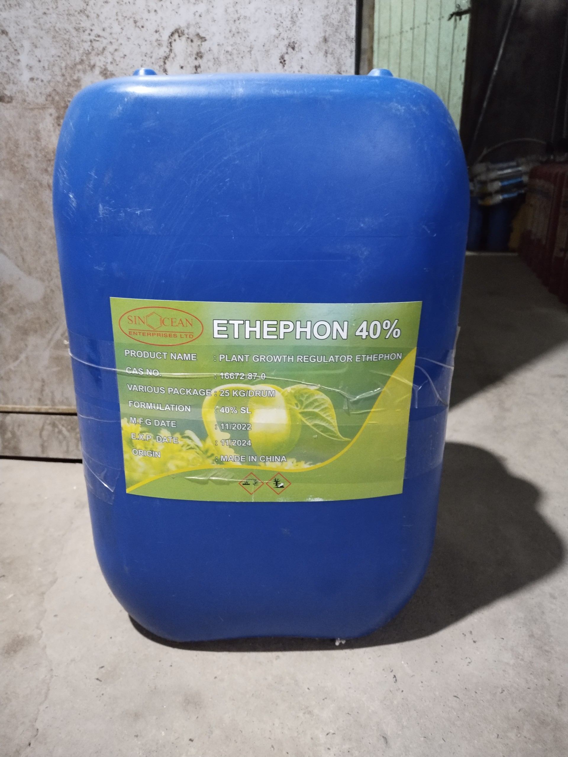 Ethephon 40%, Can 25kg