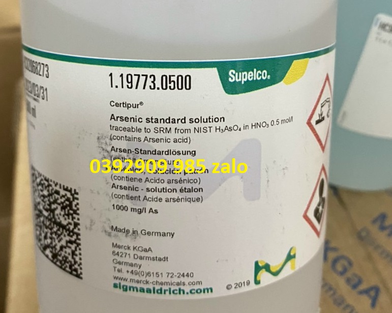 Arsenic standard solution 500ml MERCK - ĐỨC