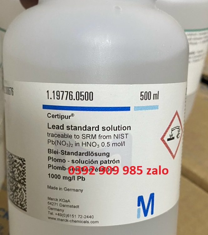 Lead  standard solution  500ml MERCK - ĐỨC .