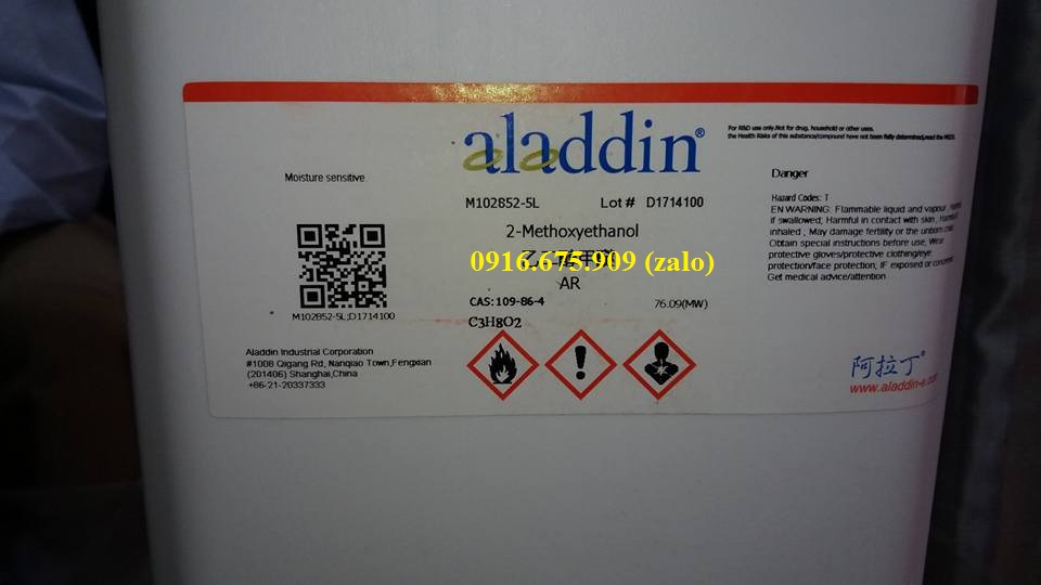 2-Methoxyethanol , C3H8O2 , ALADDIN , 109-86-4