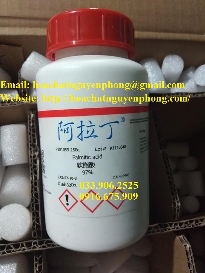 Palmitic acid , C16H32O2 , ALADDIN