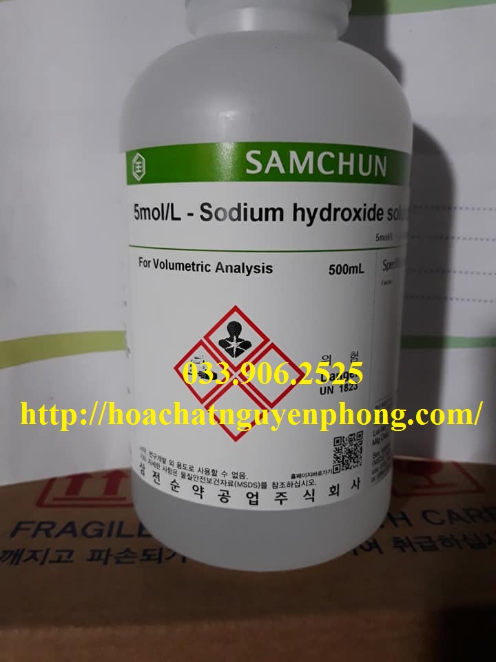 5mol/L , Sodium hydroxide solution , 5N , NaOH , SAMCHUN , HÀN QUỐC