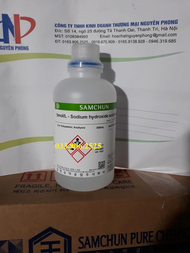 5mol/L , Sodium hydroxide solution , 5N , NaOH , SAMCHUN , HÀN QUỐC