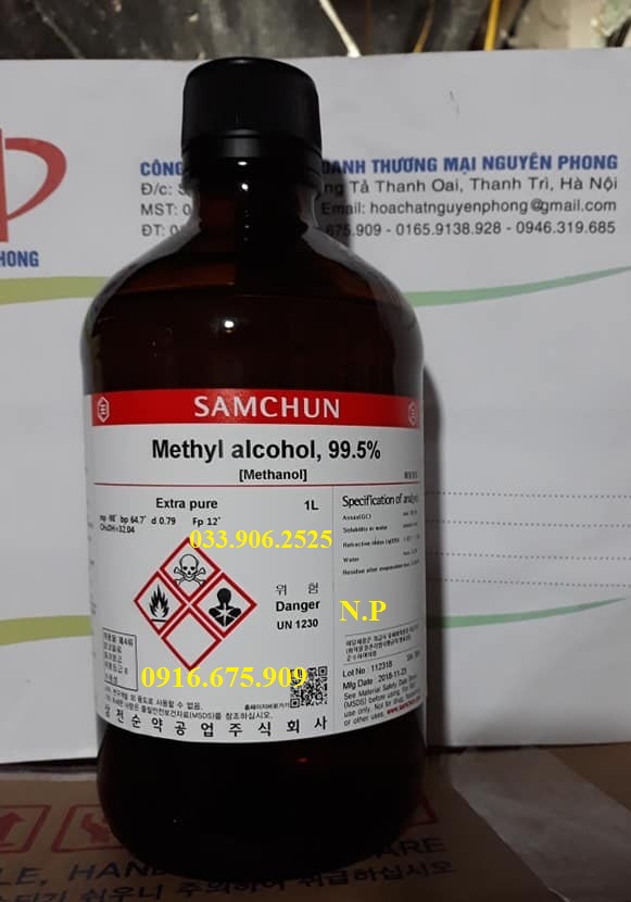 Methyl alcohol , Methanol , 99.5%  , CH4O , SAMCHUN , HÀN QUỐC