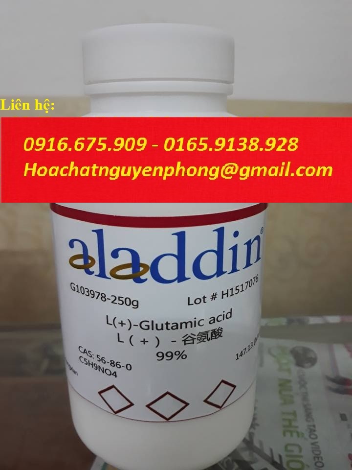 Axit L-glutamic , L (+) - Axit glutamic ,  C5H9NO4 , ALADDIN ,