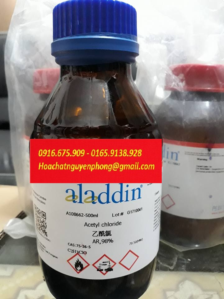 Acetyl chloride , Acetyl clorua , C2H3ClO , ALADDIN