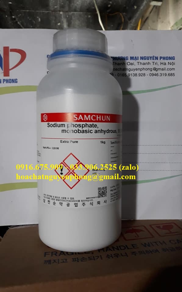 Sodium phosphate, monobasic, anhydrous, 98.0%  , NaH2PO4 , SAMCHUN , HÀN QUỐC