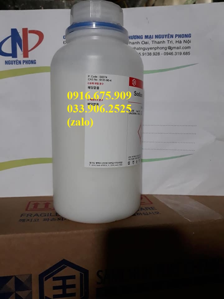 Sodium acetate trihydrate , CH3COONa , SAMCHUN , HÀN QUỐC