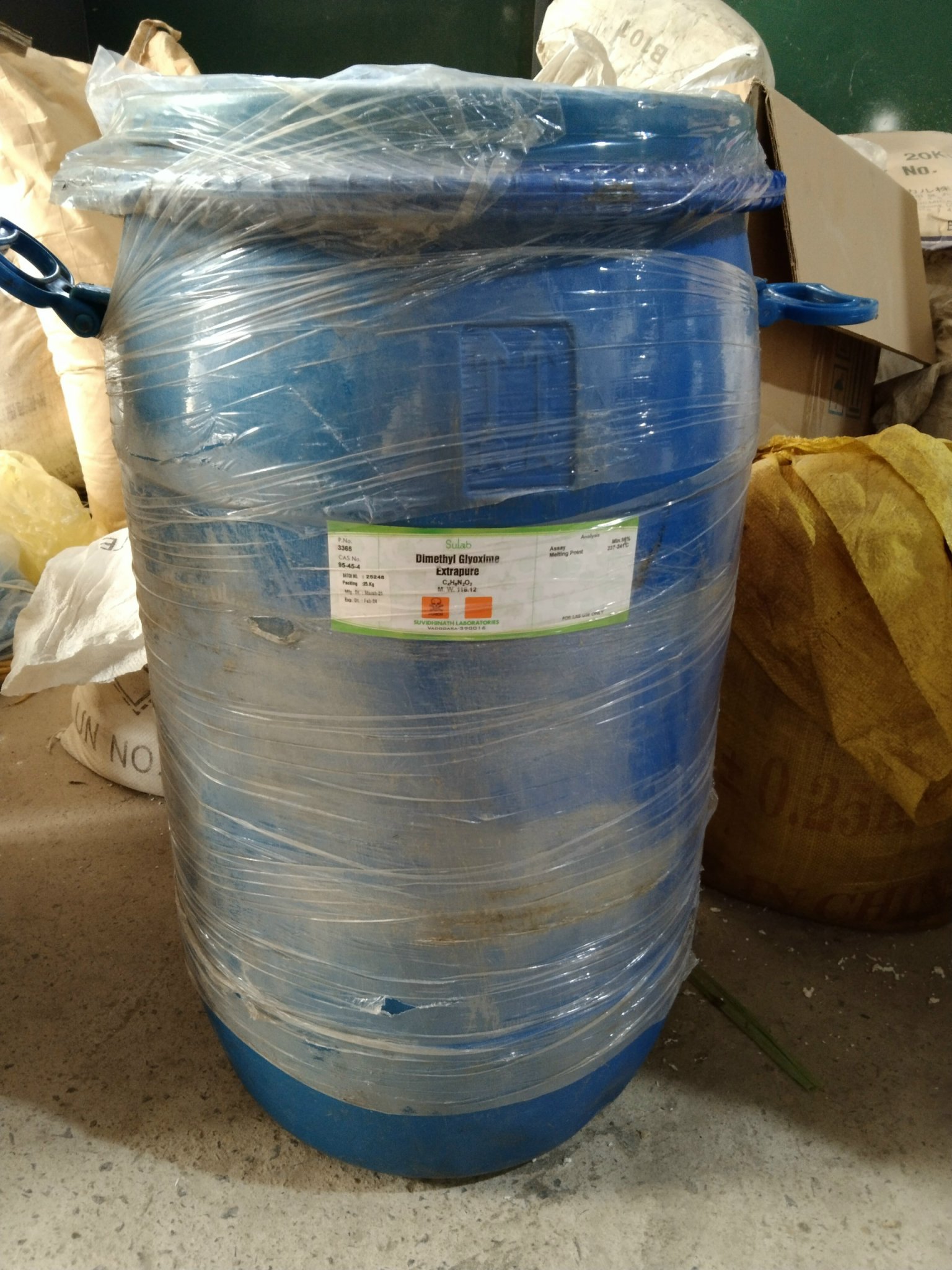 Dimethylglyoxime, DMGO, hàng công nghiệp 25kg