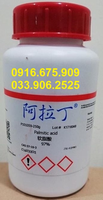 Palmitic acid , C16H32O2 , ALADDIN