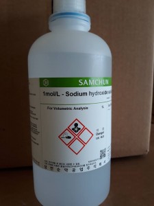 NaOH 1N, samchun, chai 1L, 1 mol/L Sodium hydroxide solution