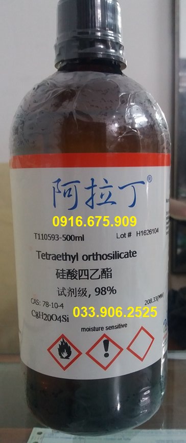 Tetraethyl orthosilicate , C8H20O4Si , TEOS 98% , Aladdin