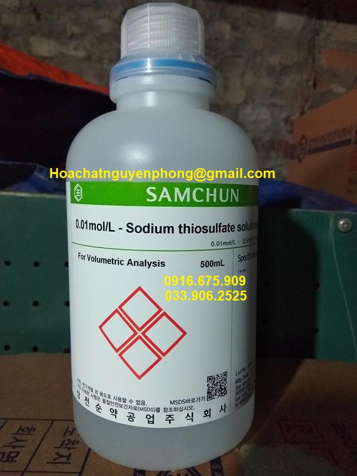 Sodium thiosulfate solution 0.01N , Na2S2O3 0.01N , Samchun , Hàn Quốc