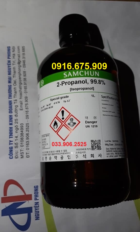 2-Propanol , Isopropyl alcohol , Isopropanol , IPA ,Samchun , Korea , Hàn Quốc