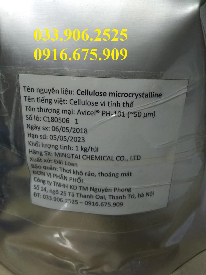 cellulose microcrystalline, Avicel PH-101, cellulose vi tinh thể