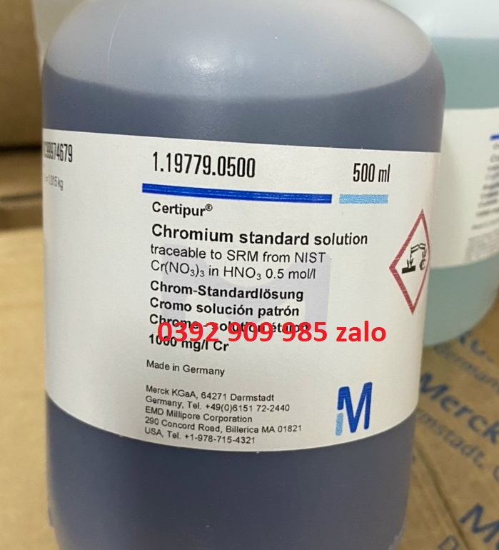 Chromium standard solution  500ml MERCK - ĐỨC .